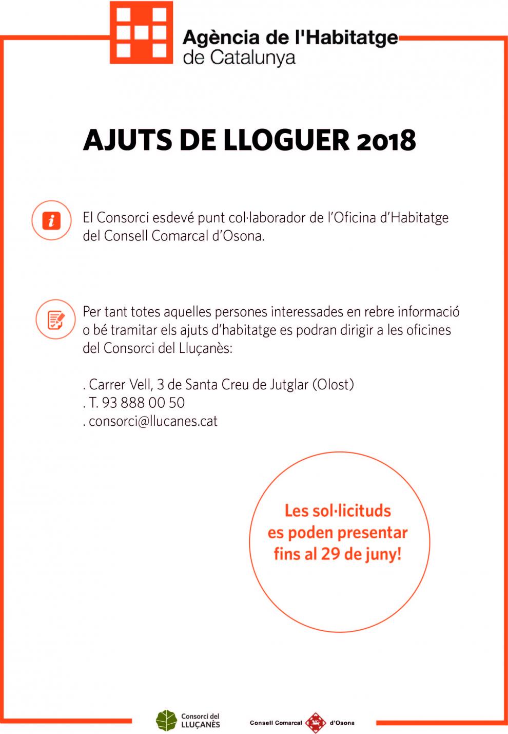El Consorci del Lluçanès esdevé Punt Col.laborador de l'Oficina d'Habitatge del Consell Comarcal d'Osona